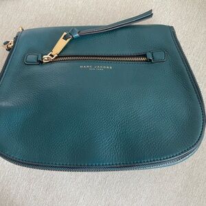 blue green pebble leather , crossbody bag marc Jacob